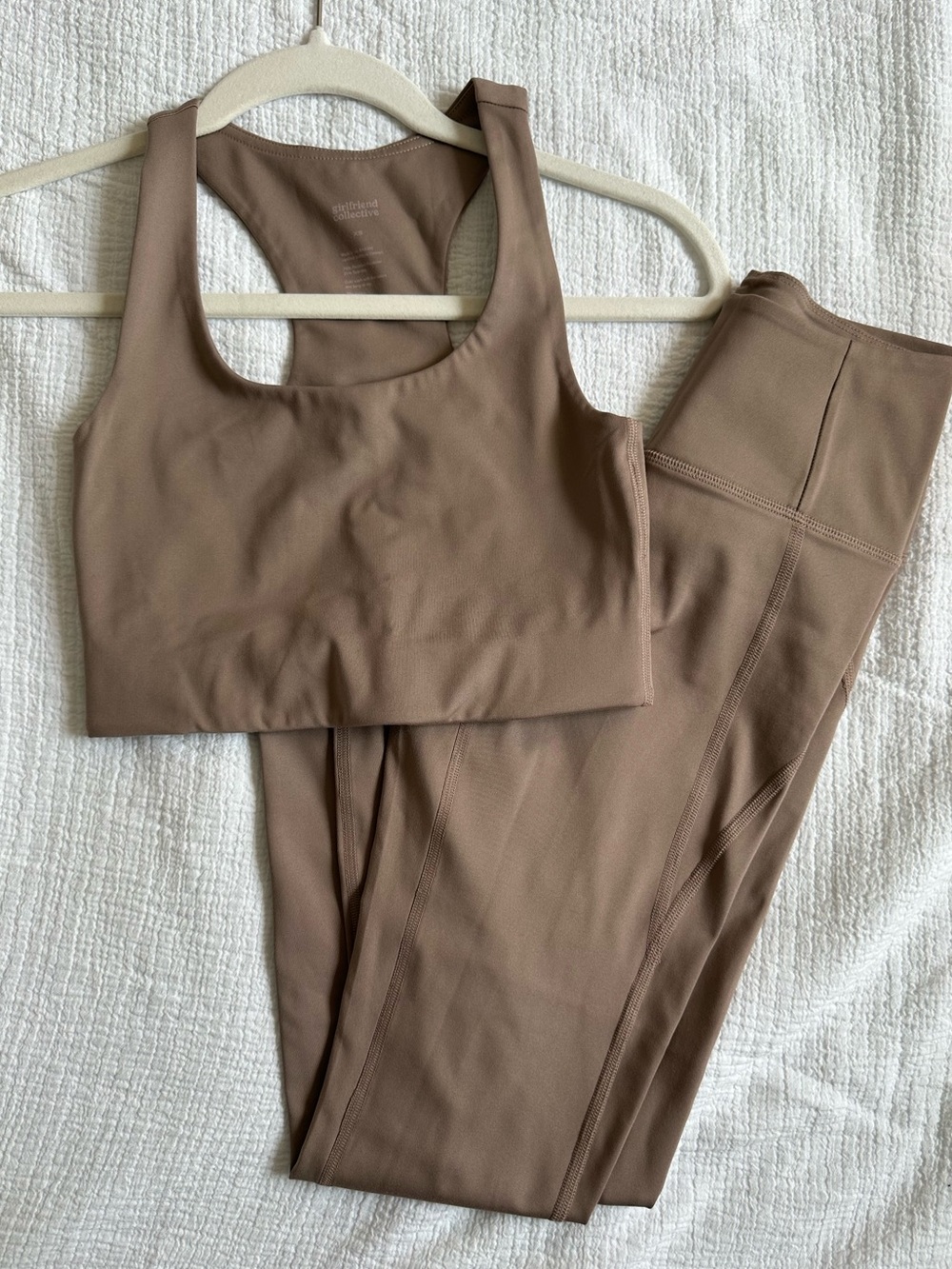 girlfriend collective Compressive High-Rise Legging in Stone